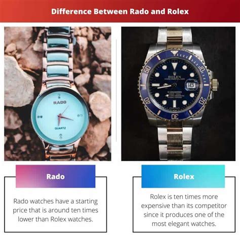 rado watch vs rolex.